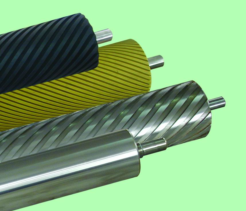 wooding rubber working roller
